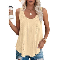 WW | Rundhalsausschnitt Locker Ärmellos Tanktop