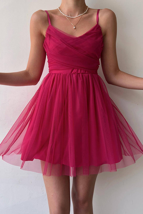 WW | Home Before Daylight A-Linie Tüll Mini Kleid