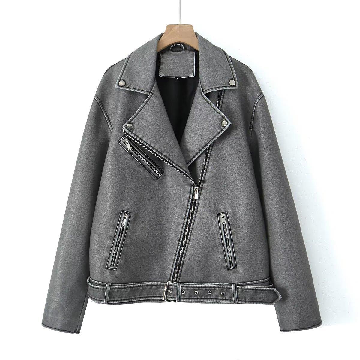 Damen Bikerjacke im Vintage-Stil WW