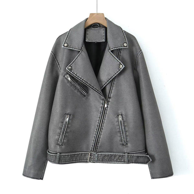 Damen Bikerjacke im Vintage-Stil WW
