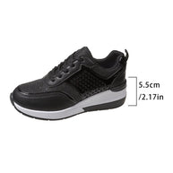 Damen Sneakers mit modischem Metallic-Akzent und atmungsaktiver Dämpfung W&W