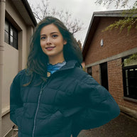 Damen Steppjacke mit hohem Kragen und praktischem Reißverschluss WW