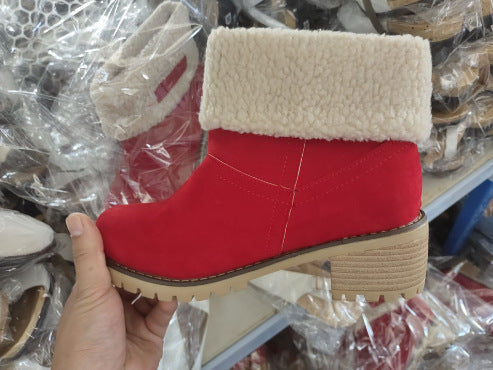 Damen Stiefeletten mit gefüttertem Schaft und rutschfester Sohle WW