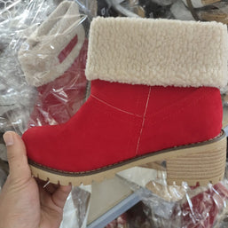 Damen Stiefeletten mit gefüttertem Schaft und rutschfester Sohle WW