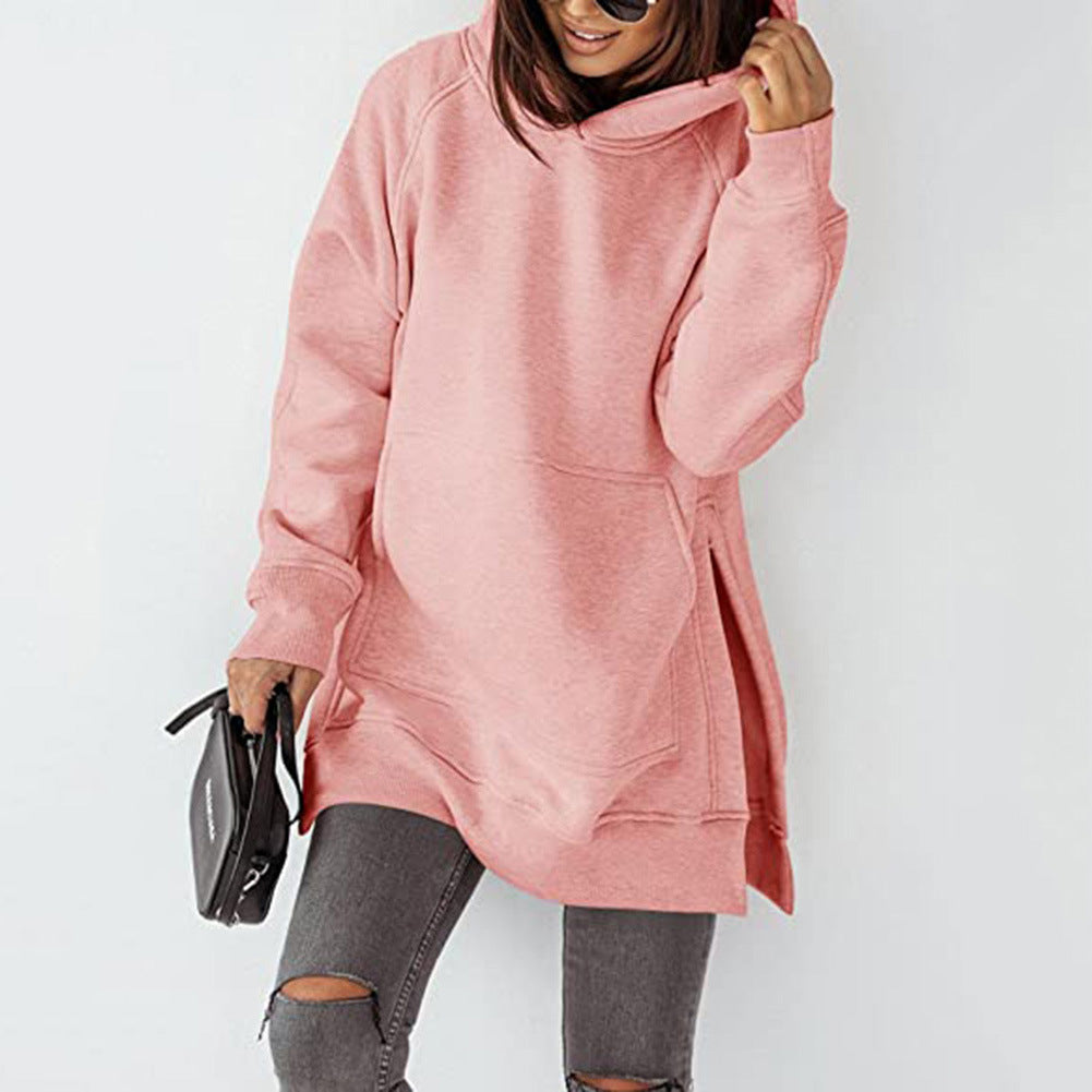 Damen Oversized Sweatshirt mit Kapuze WW