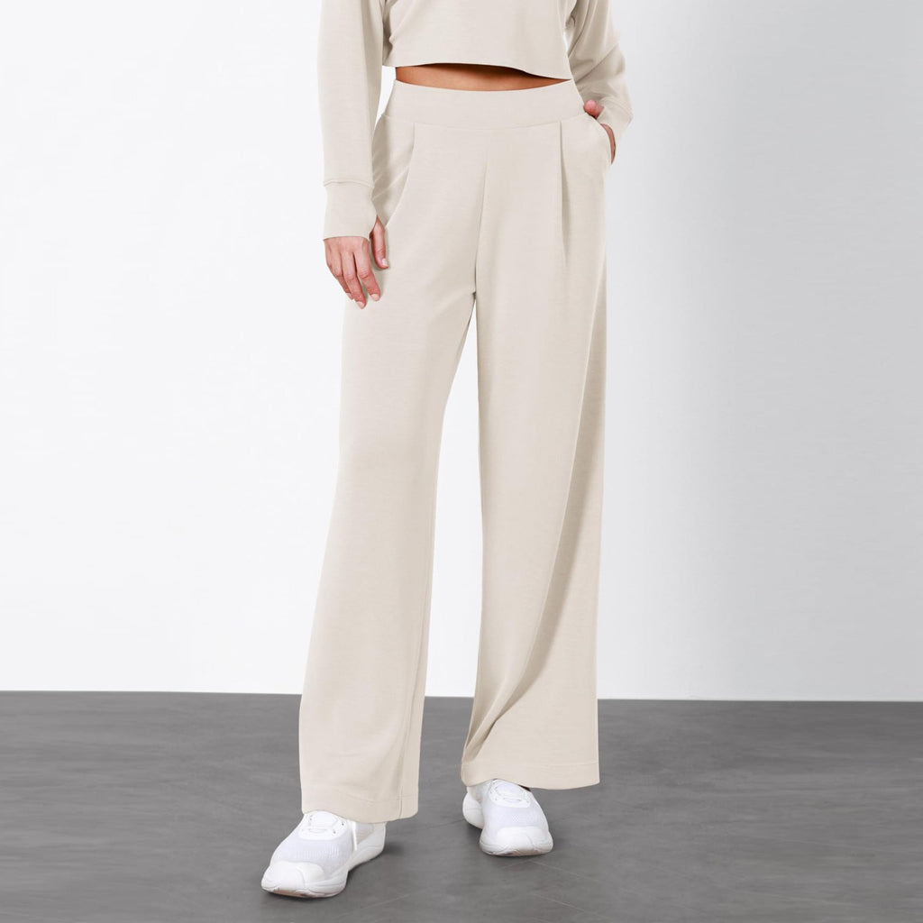 Damen Weit geschnittene Lounge-Hose mit komfortablem Bund und praktischen Taschen WW