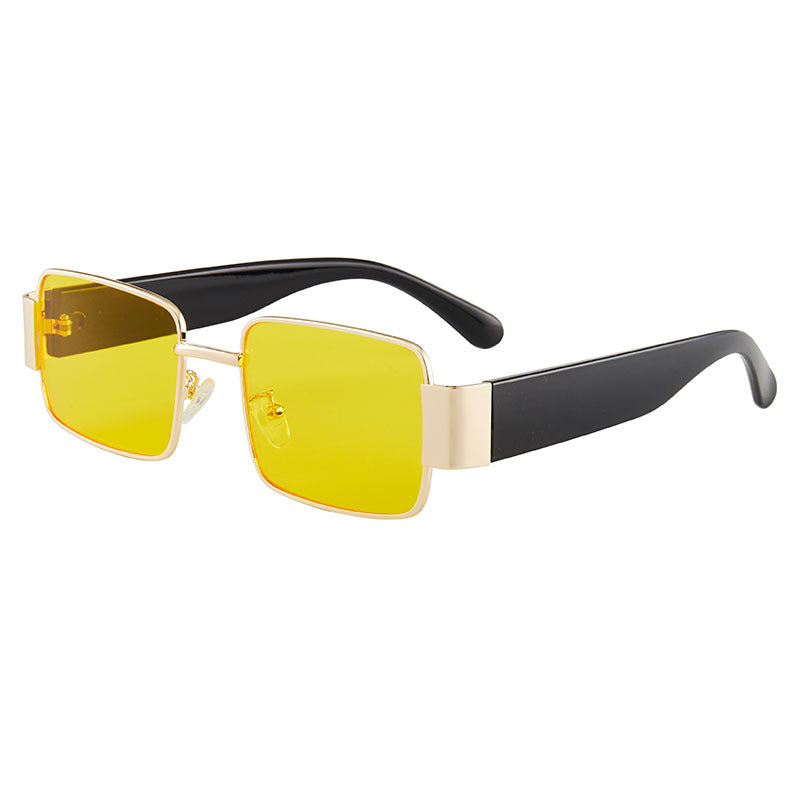 W&W | Quadratische dünne Sonnenbrille mit großem Rahmen