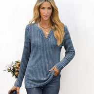 Damen gestreifter Pullover im lässigen Schnitt von WW