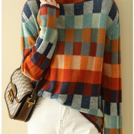 Rollkragenpullover mit eleganter Print