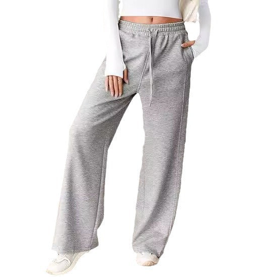 Damen bequeme Freizeithose mit weit geschnittenem Bein und praktischen Taschen WW