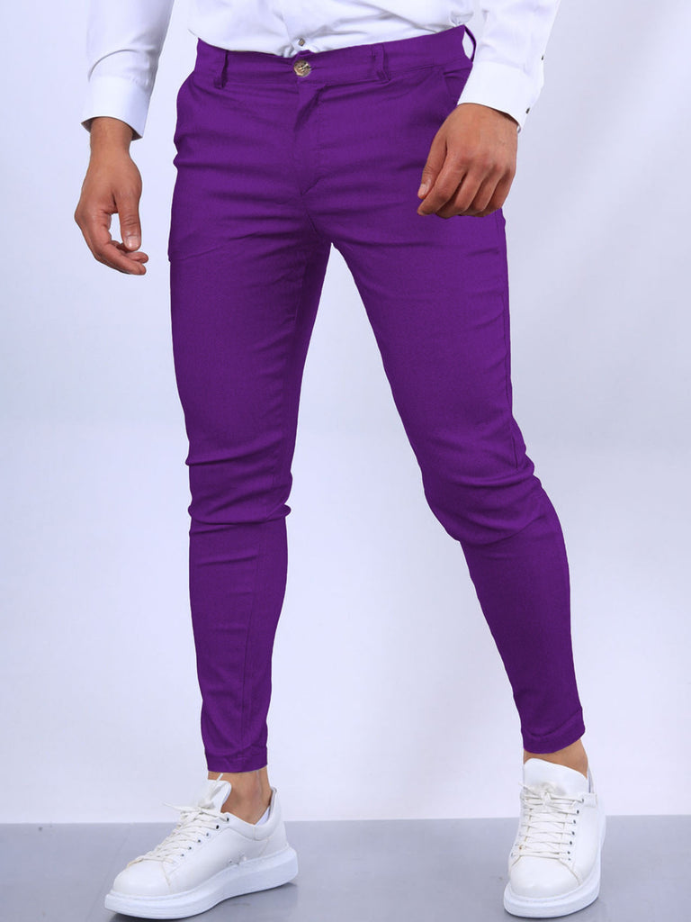 Herren maßgeschneiderte Slim-Fit Chino-Hosen WW