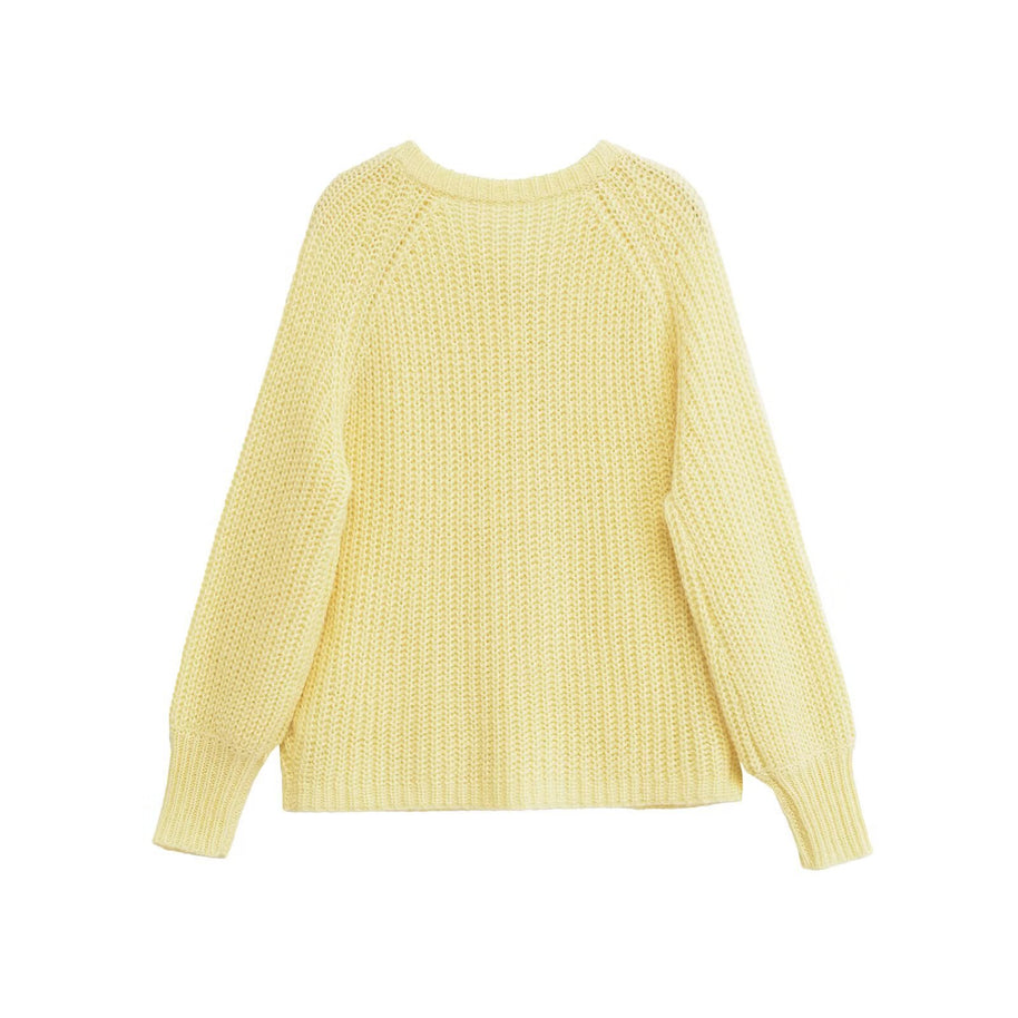 Damen Strickjacke mit strukturiertem Design und praktischen Knöpfen WW