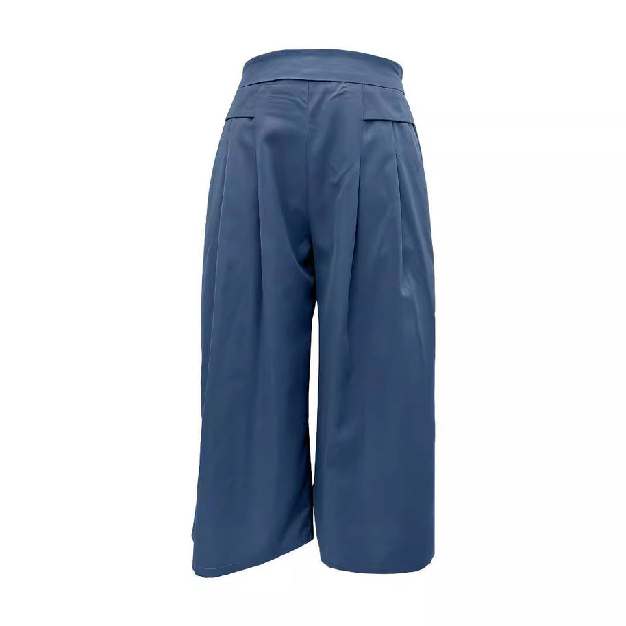 Damen Weite Culotte mit eleganten Falten und praktischen Taschen WW
