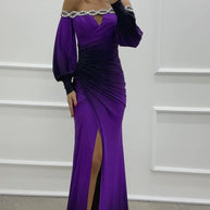 WW | Partykleid mit Camisole und positioniertem Schlitz in großer A-Linie