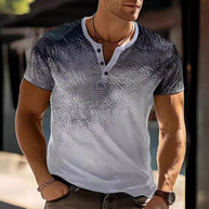 Herren strukturiertes Henley T-Shirt WW