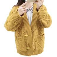 Damen Strickcardigan mit Zopf- und Strukturdesign WW