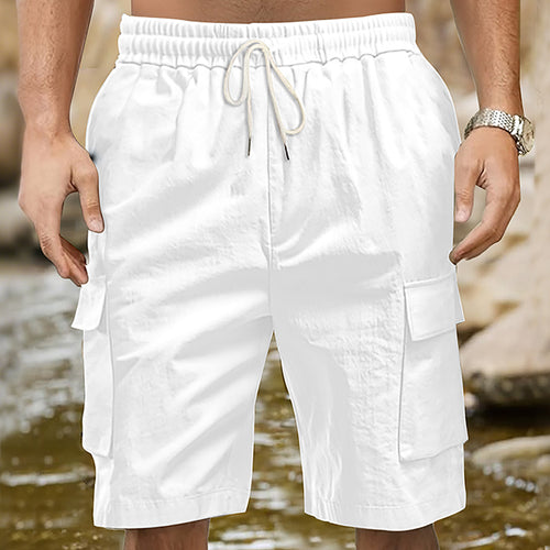 Herren Cargo-Shorts mit praktischen Seitentaschen und elastischem Bund WW