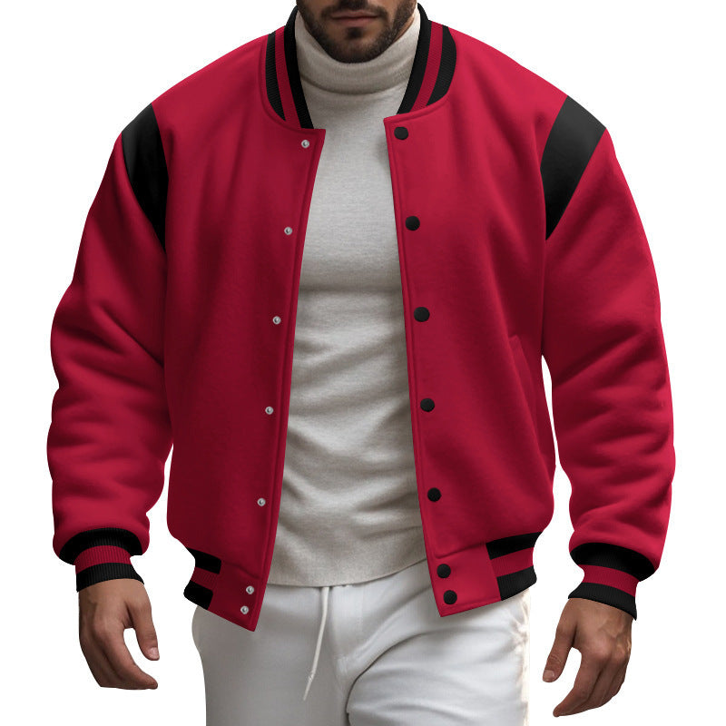 Herren sportliche Collegejacke WW