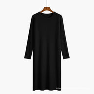 Damen Strickkleid mit feiner Rippenstruktur WW
