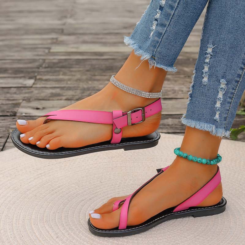 WW | Minimalistische Sandalen Mit Schnalle Für Damen