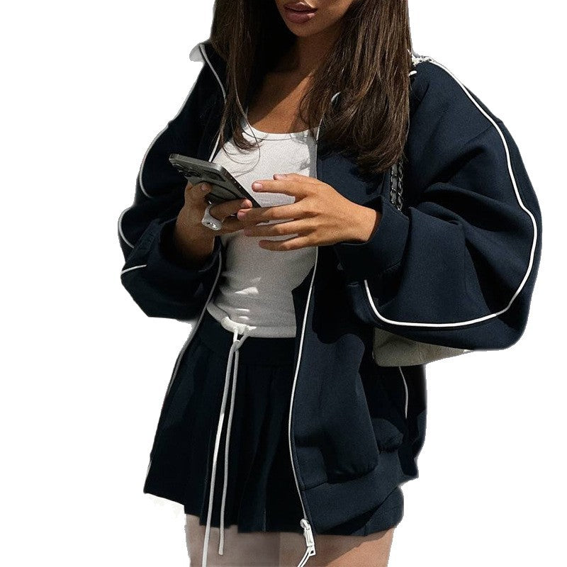 Damen sportliches Loungewear-Kombinationsset mit kurzer Hose und lässigem Oberteil WW
