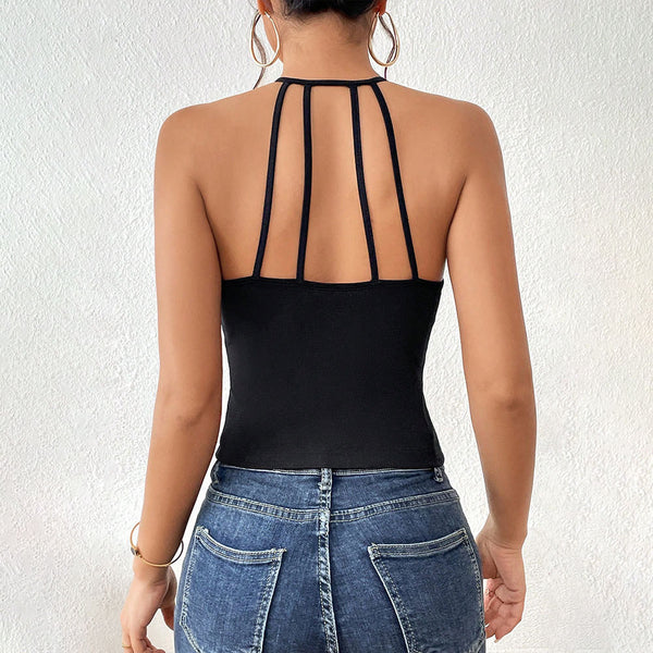 Damen Body mit elegantem Cut-Out-Design und modischen Trägerschlaufen W&W