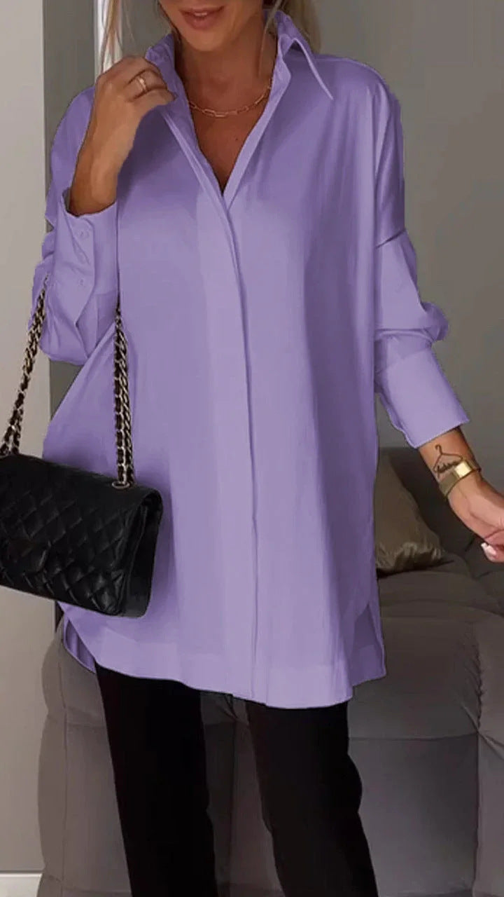 WW | Einfacher Pullover Langarmshirt