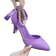 WW | Elegante Schuhe mit Perlen und Schnalle