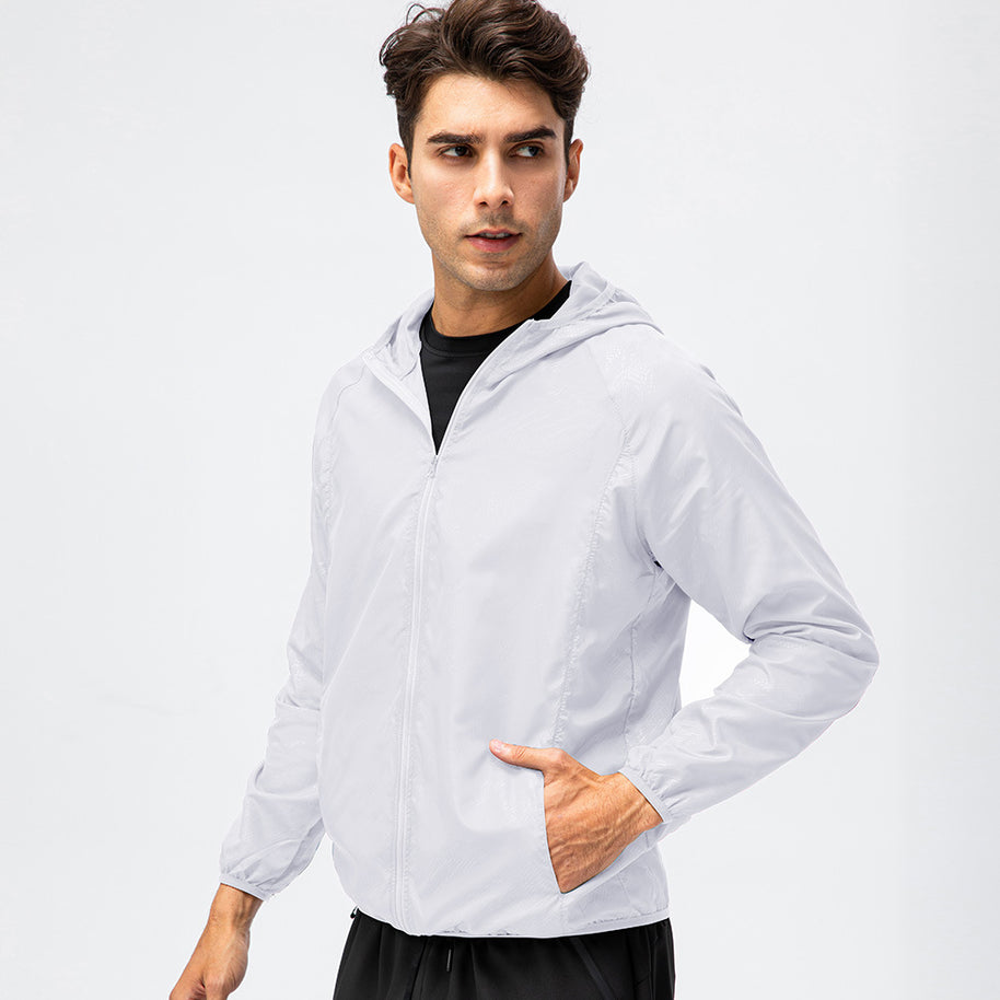 Herren leichte Laufjacke mit atmungsaktiven Eigenschaften und reflektierendem Design WW
