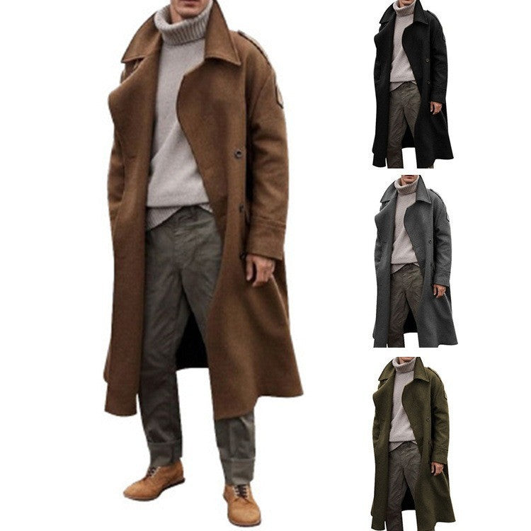 Herren langer Trenchcoat WW