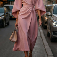 Damen Sommerliche Midi-Kleid WW