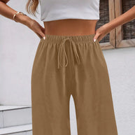 Damen Bequeme Hochwaist Bermudashorts WW