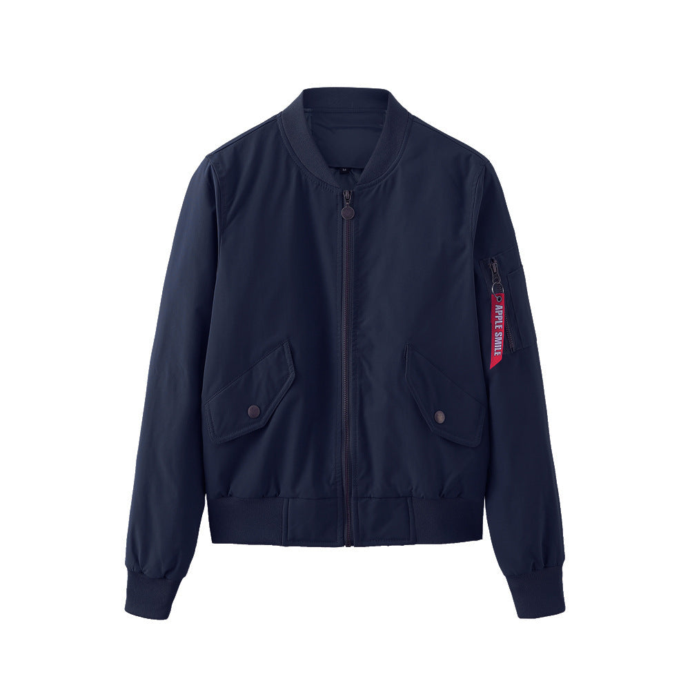 Damen sportliche Bomberjacke mit praktischen Taschen WW