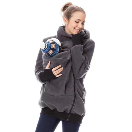 Damen Tragejacke aus kuscheligem Fleece mit verlängertem Schnitt WW