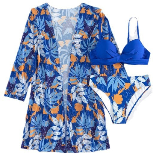 Damen Bikiniset mit floralem Kimono WW
