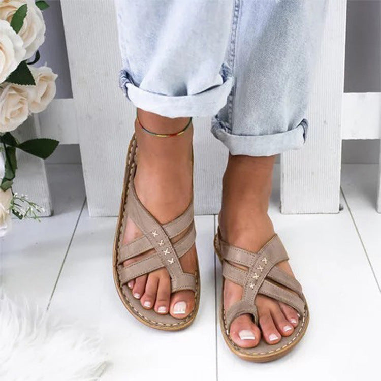 Damen Komfortable Sandalen mit verstellbaren Riemen WW