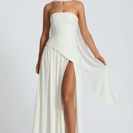 Damen Abendkleid mit asymmetrischem Schnitt WW