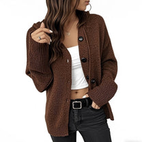 Damen Strickjacke mit attraktiven Struktur-Details und Knopfverschluss WW