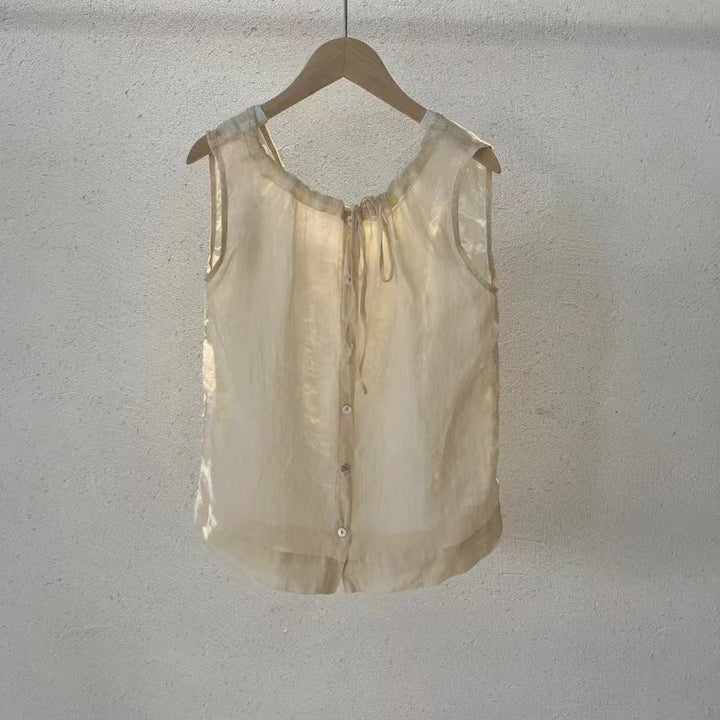 Damen Soft Linen Tank Top W&W Mode