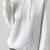 WW Jacquard Kapuze Schnürung langärmliges lockeres Sweatshirt