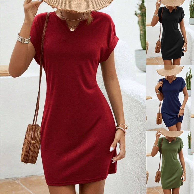 Damen Freizeit Stretch T-Shirt Kleid WW