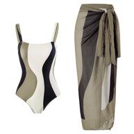 Damen Bademode Set mit trendigem Wickelrock und modernem Schnitt WW
