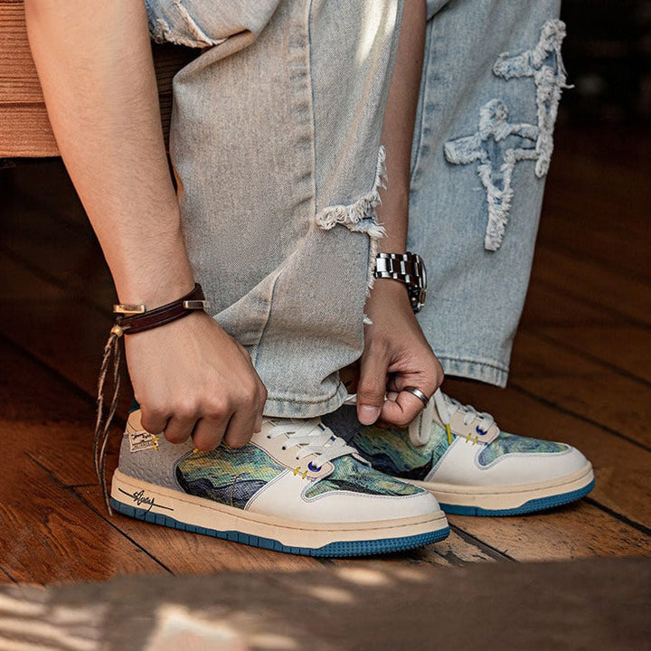 W&W Mode | Gogh Starry Night Inspirierte Sneakers