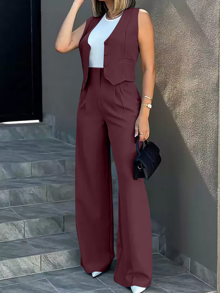 Damen Elegantes und modernes Zweiteiler Ensemble WW