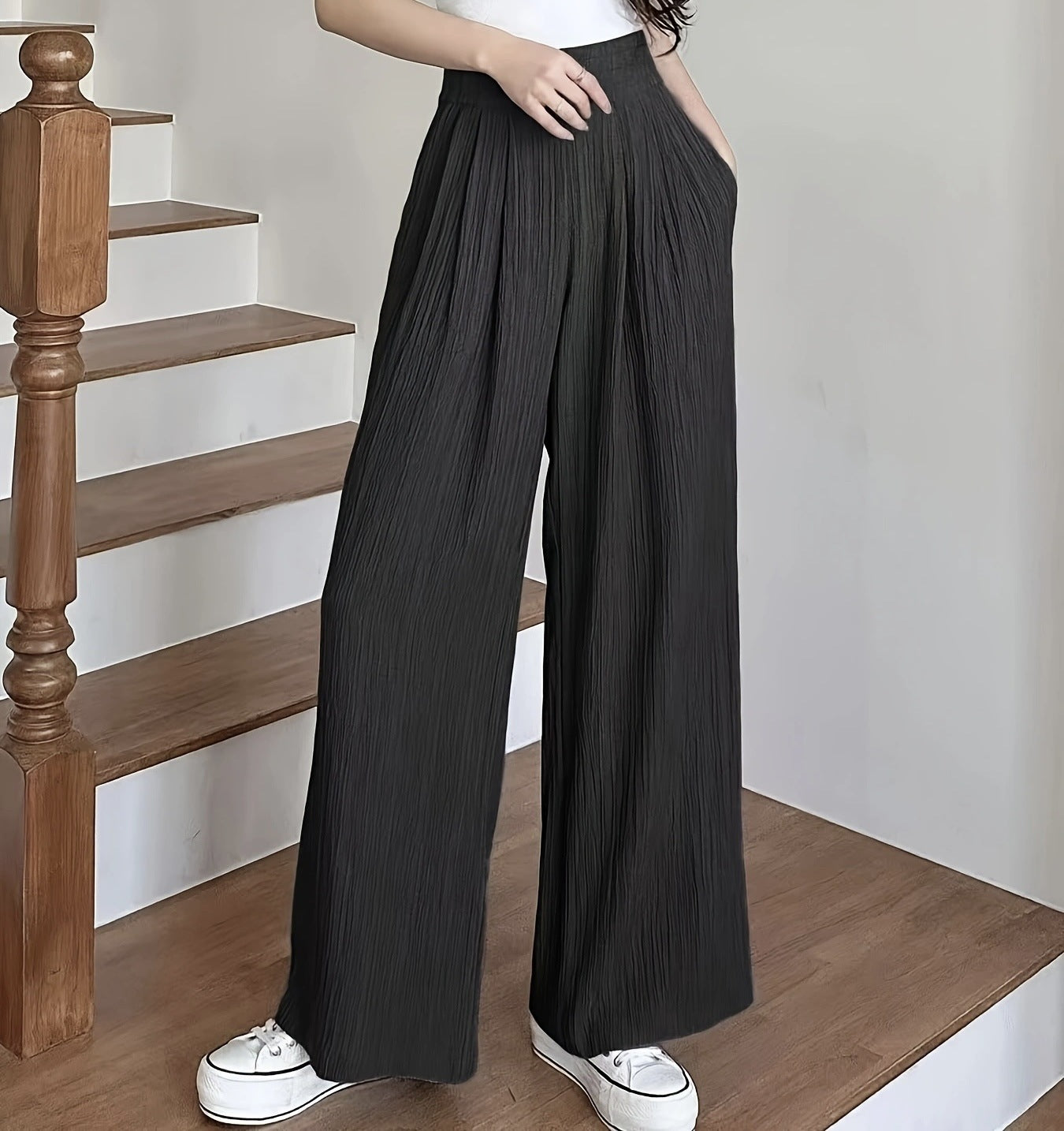 Damen weite Faltenhose WW