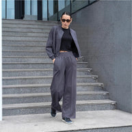 Damen Sportliche Freizeitjacke und weite Hose WW