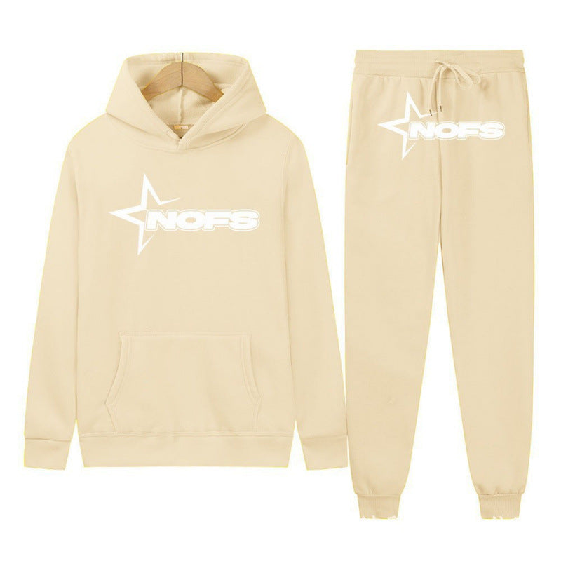 WW | Trendy Unisex Trainingsanzug Herren Und Damen Trainingsanzug Mit Kapuze Und Jogginghose