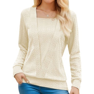 Damen Pullover mit Zopfmuster WW
