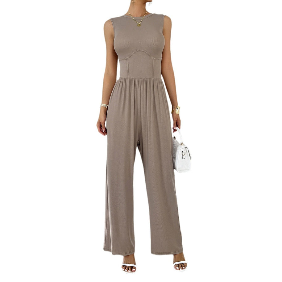 Damen eleganter Jumpsuit mit weitem Schnitt und figurschmeichelndem Design WW