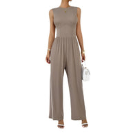 Damen eleganter Jumpsuit mit weitem Schnitt und figurschmeichelndem Design WW